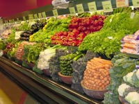 Produce aisle at our Fremont PCC store.