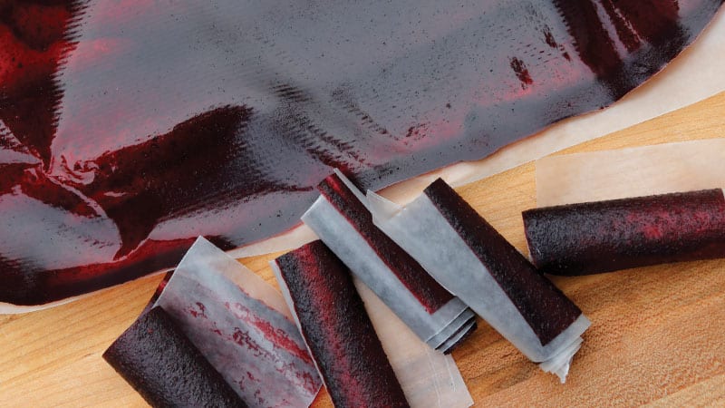 Maria Hines' fruit roll-up recipe