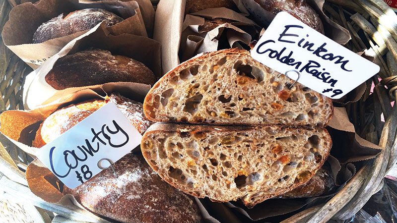 Local Bread in Basket